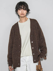 【新色追加】フラッフィーVネックニットカーディガン≪手洗い可能≫