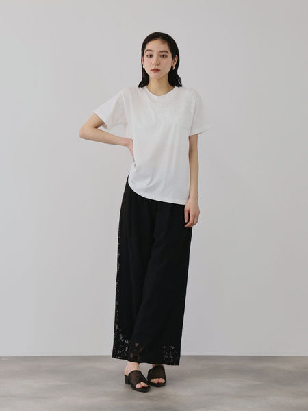 チュールフラワーモチーフプルオーバー