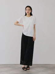 チュールフラワーモチーフプルオーバー