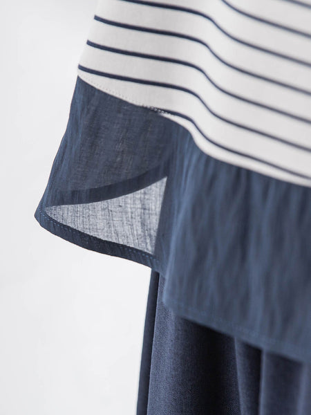 ポンチローマラウンドヘムドッキングプルオーバー