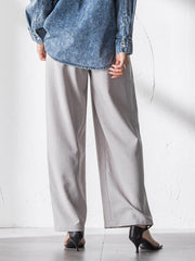 【一瞬で楽とキレイを叶える】タンブラーオックスイージーワイドパンツ≪手洗い可能≫