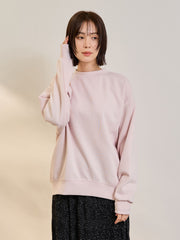 オーバーサイズダブルフェイスプルオーバー