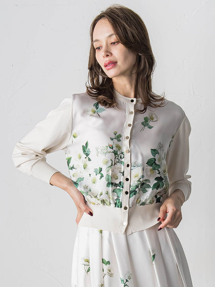 クリスマスローズカーディガン