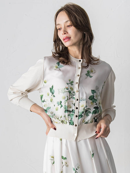 クリスマスローズカーディガン