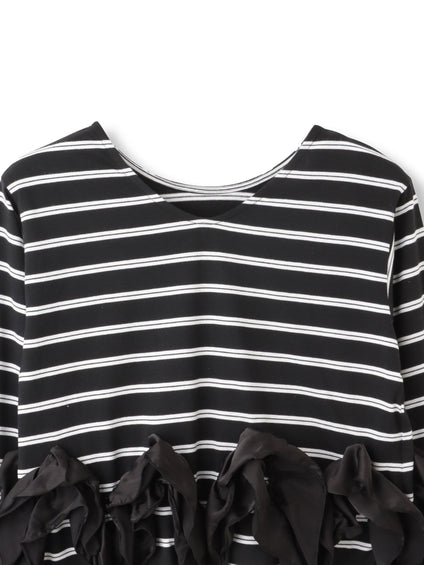 ラッフルヘムクロプトプルオーバー