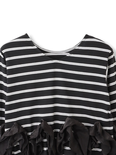 ラッフルヘムクロプトプルオーバー