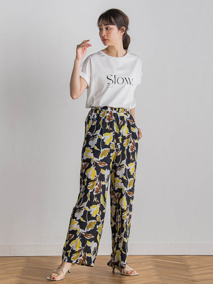 ドライタッチコットンロゴTシャツ≪洗濯機で洗える≫