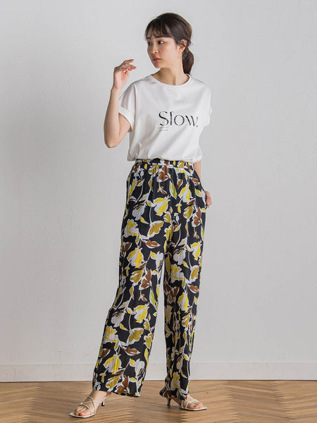 ドライタッチコットンロゴTシャツ≪洗濯機で洗える≫