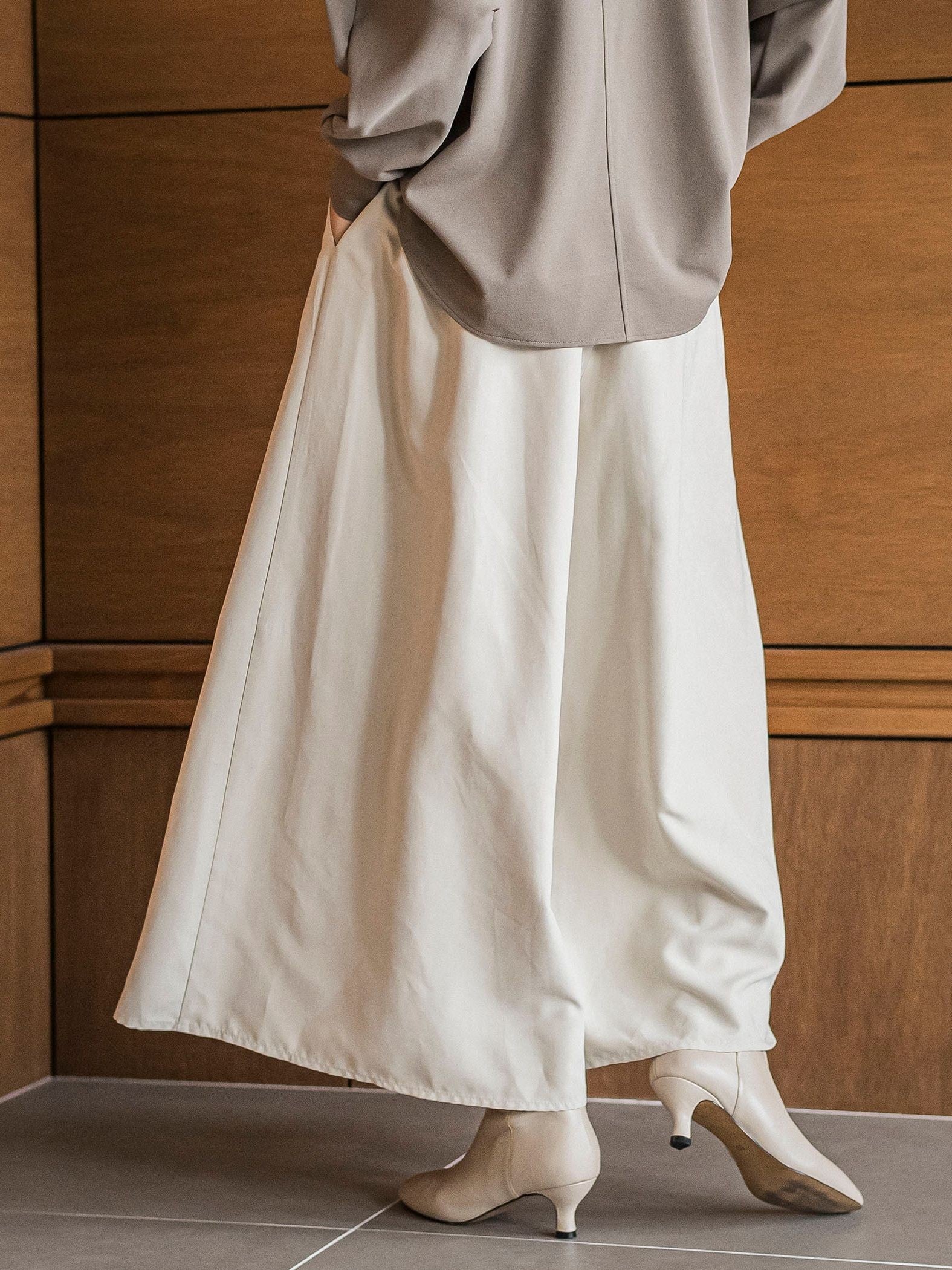 【ゆるっと上品】私に似合うキュロットパンツ≪手洗い可能≫