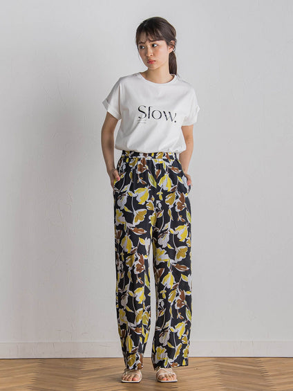 ドライタッチコットンロゴTシャツ≪洗濯機で洗える≫
