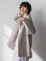 撥水オーバーミドルトレンチコート≪手洗い可能≫