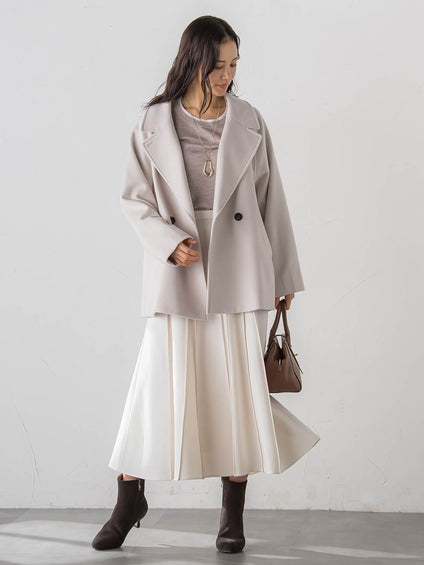 プレミアムウールカシミヤショートコート