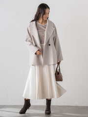 プレミアムウールカシミヤショートコート