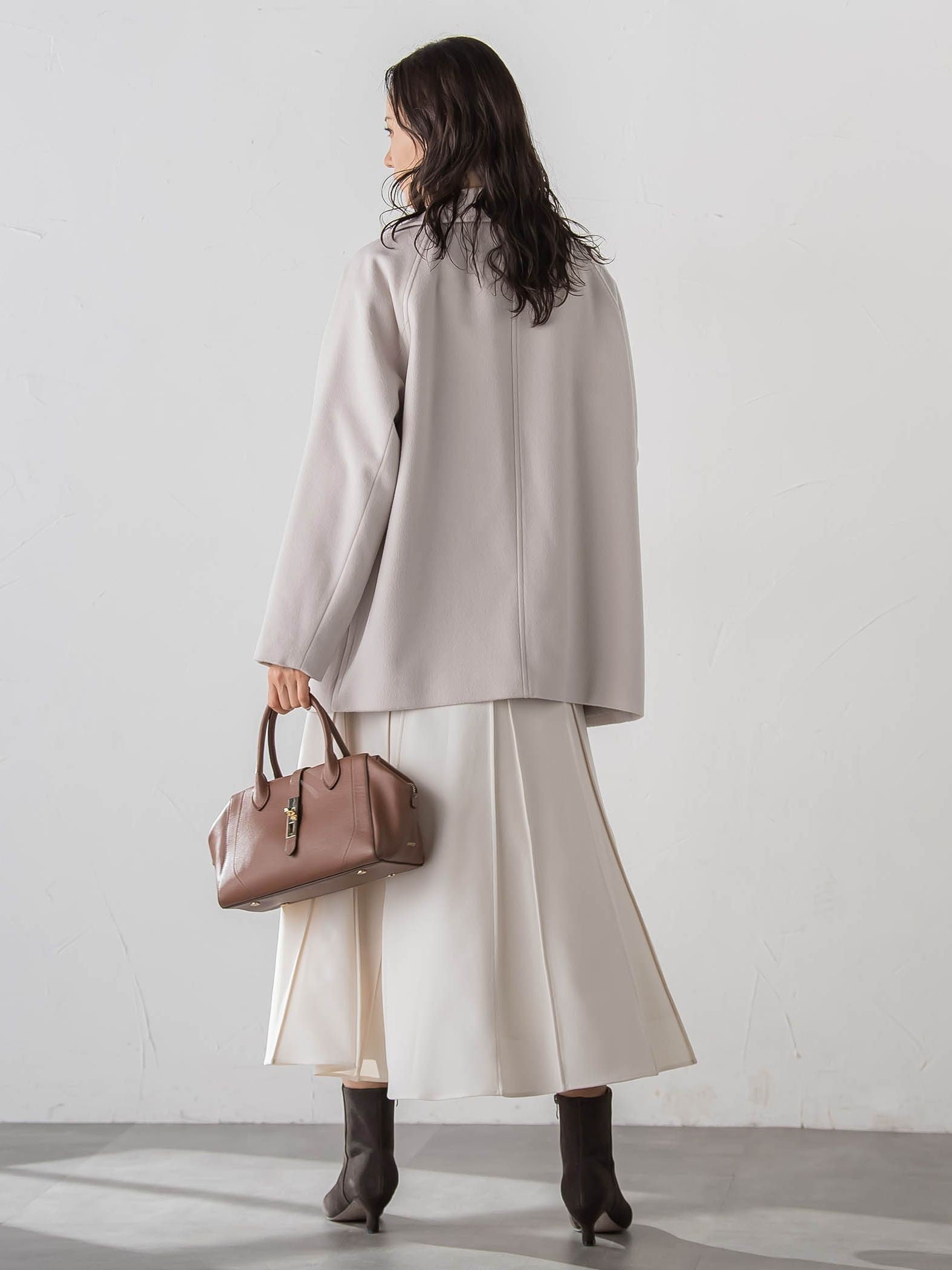 プレミアムウールカシミヤショートコート
