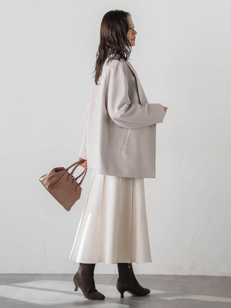プレミアムウールカシミヤショートコート