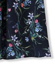 ウィンターフラワープリントワンピース