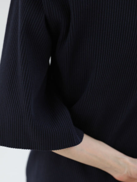 Side slit rib T【日本製】≪手洗い可能≫