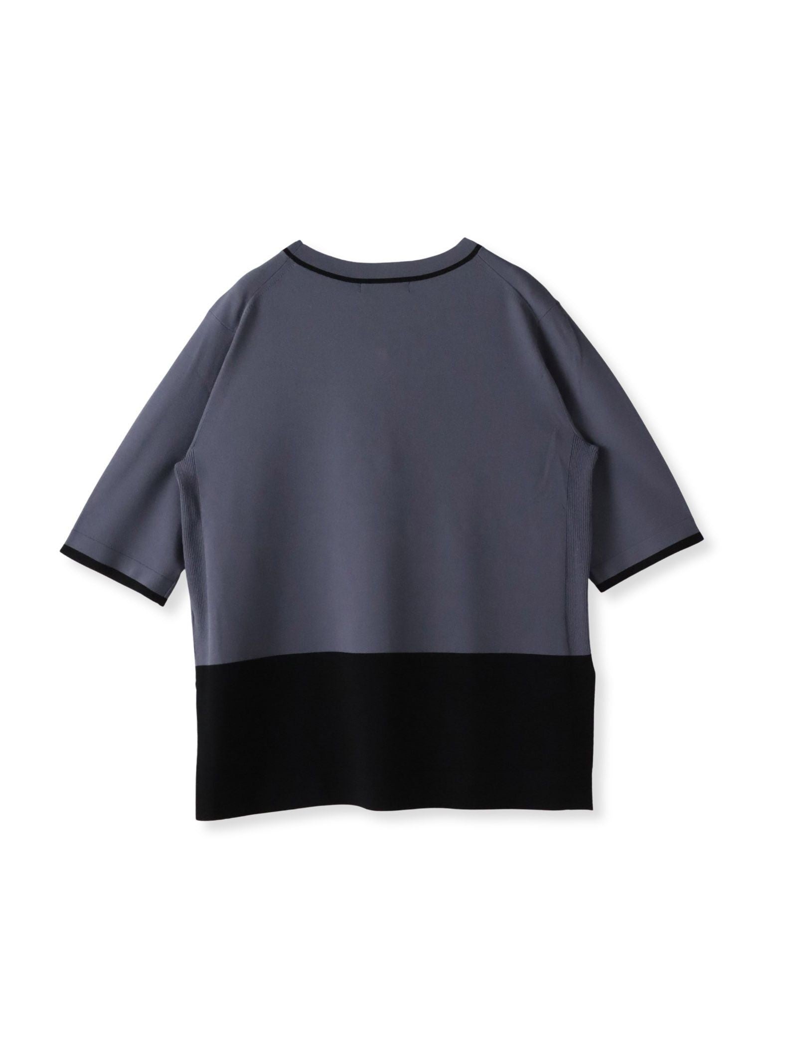Tシャツ風ニットプルオーバー≪手洗い可能≫