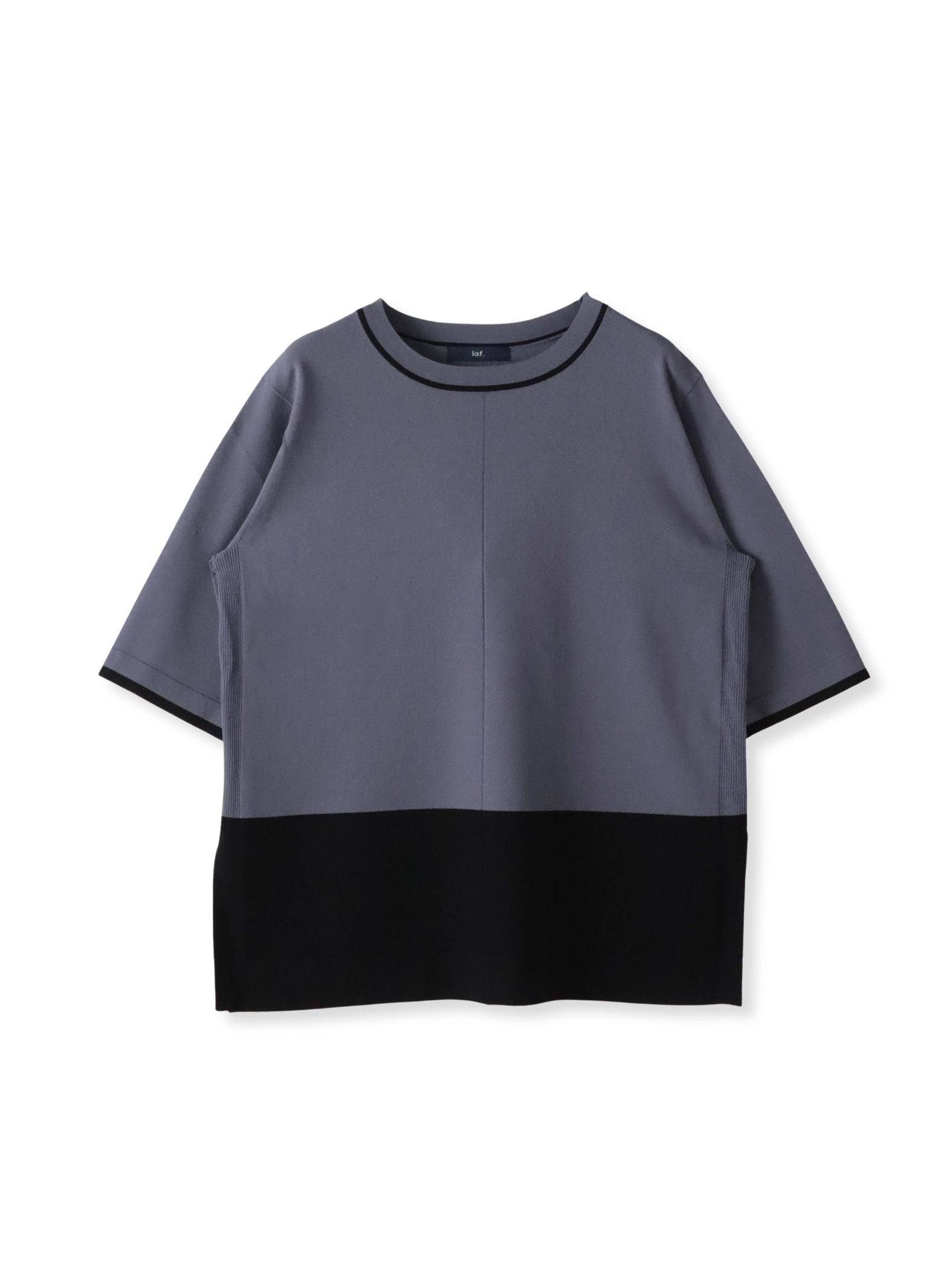 Tシャツ風ニットプルオーバー≪手洗い可能≫
