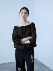 【キレカジ】撥水バルーンブラウス