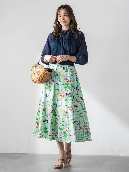 サイドリボンカットソー