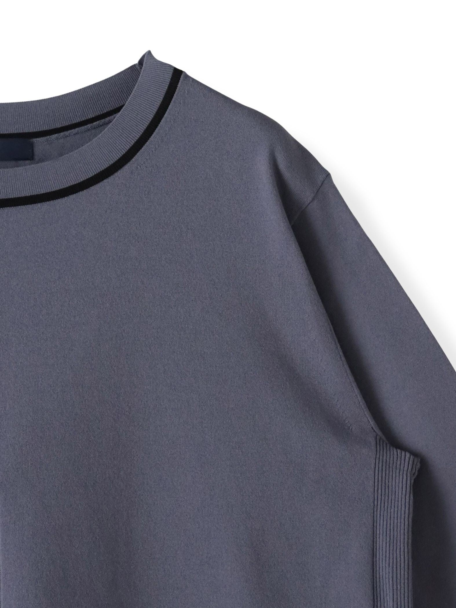 Tシャツ風ニットプルオーバー≪手洗い可能≫