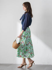 サイドリボンカットソー