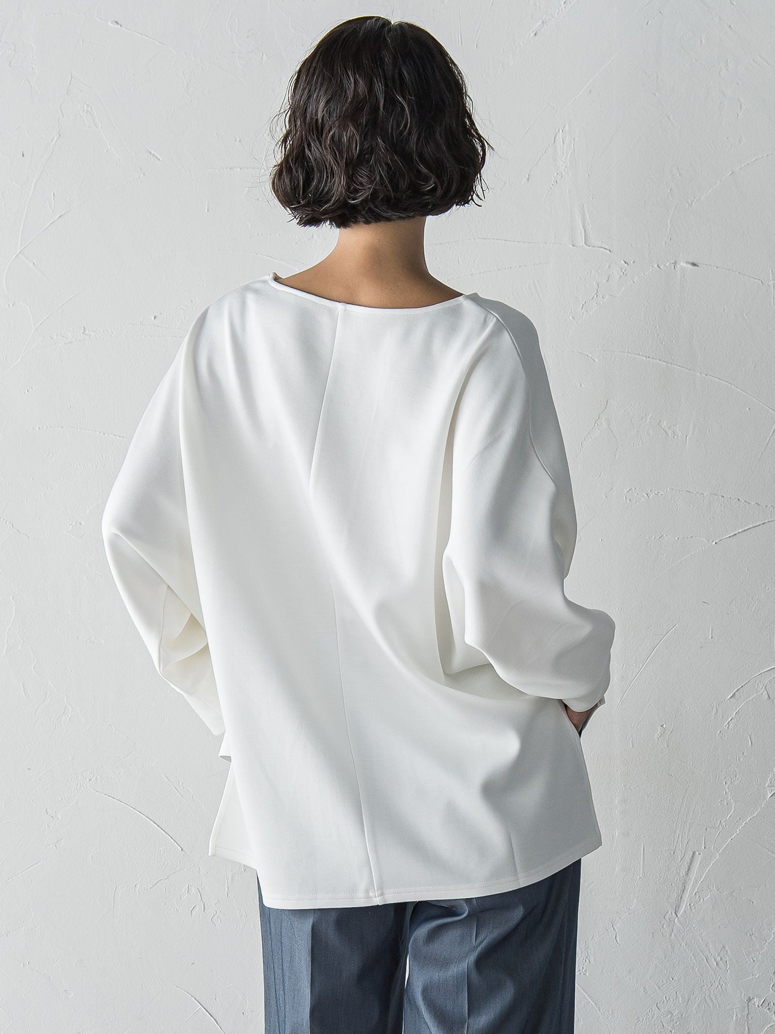 【WEB限定】”もっちり素材”ダンボールドルマンプルオーバー≪手洗い可能≫