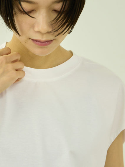 コットンソロナフレンチスリーブTシャツ