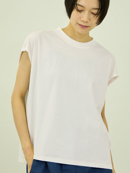 コットンソロナフレンチスリーブTシャツ
