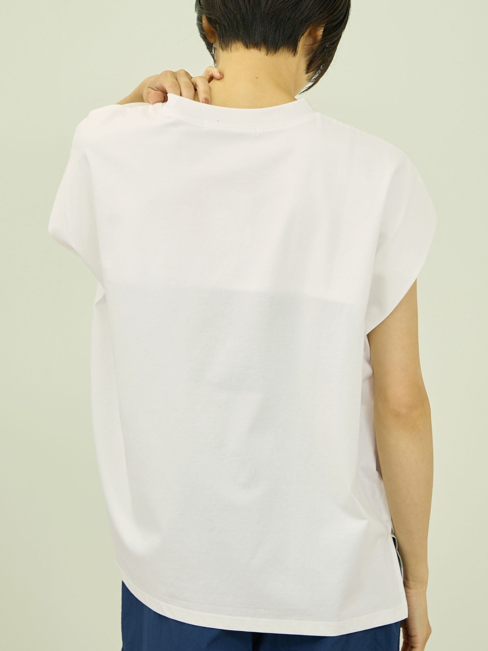 コットンソロナフレンチスリーブTシャツ