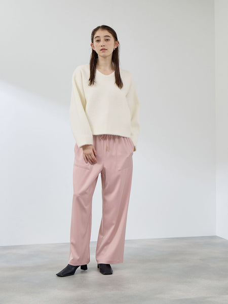 スポンディッシュサテンイージーパンツ≪手洗い可能≫