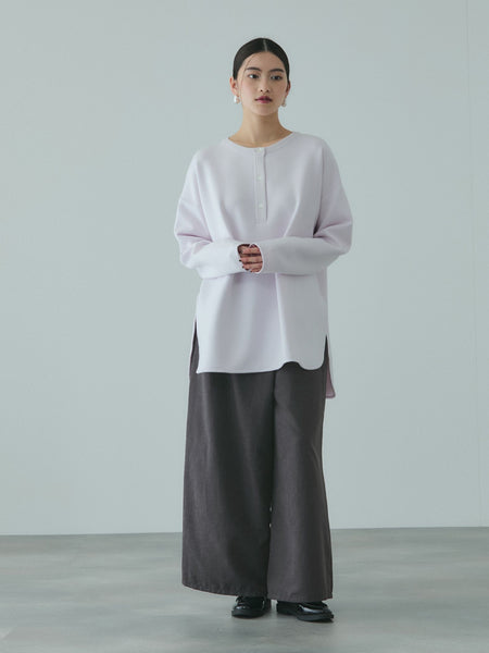 フィブリルサテンラップワイドパンツ≪洗濯機で洗える≫