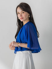 トリコットシフォンカットソー