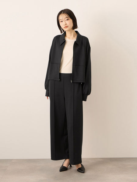 《予約販売》【ふんわり、きちんと。】ライトダンボールワイドパンツ≪手洗い可能≫