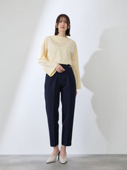 ハイゲージ天竺ボートネックプルオーバー