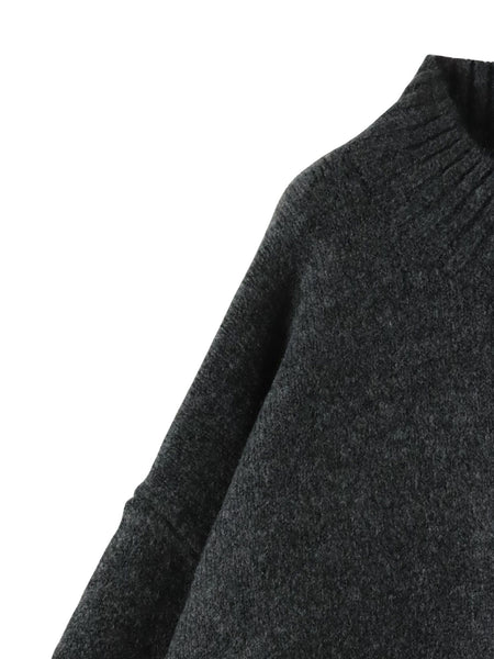 【WEB限定】”毎日頼れる”ゆったりモックネックニット