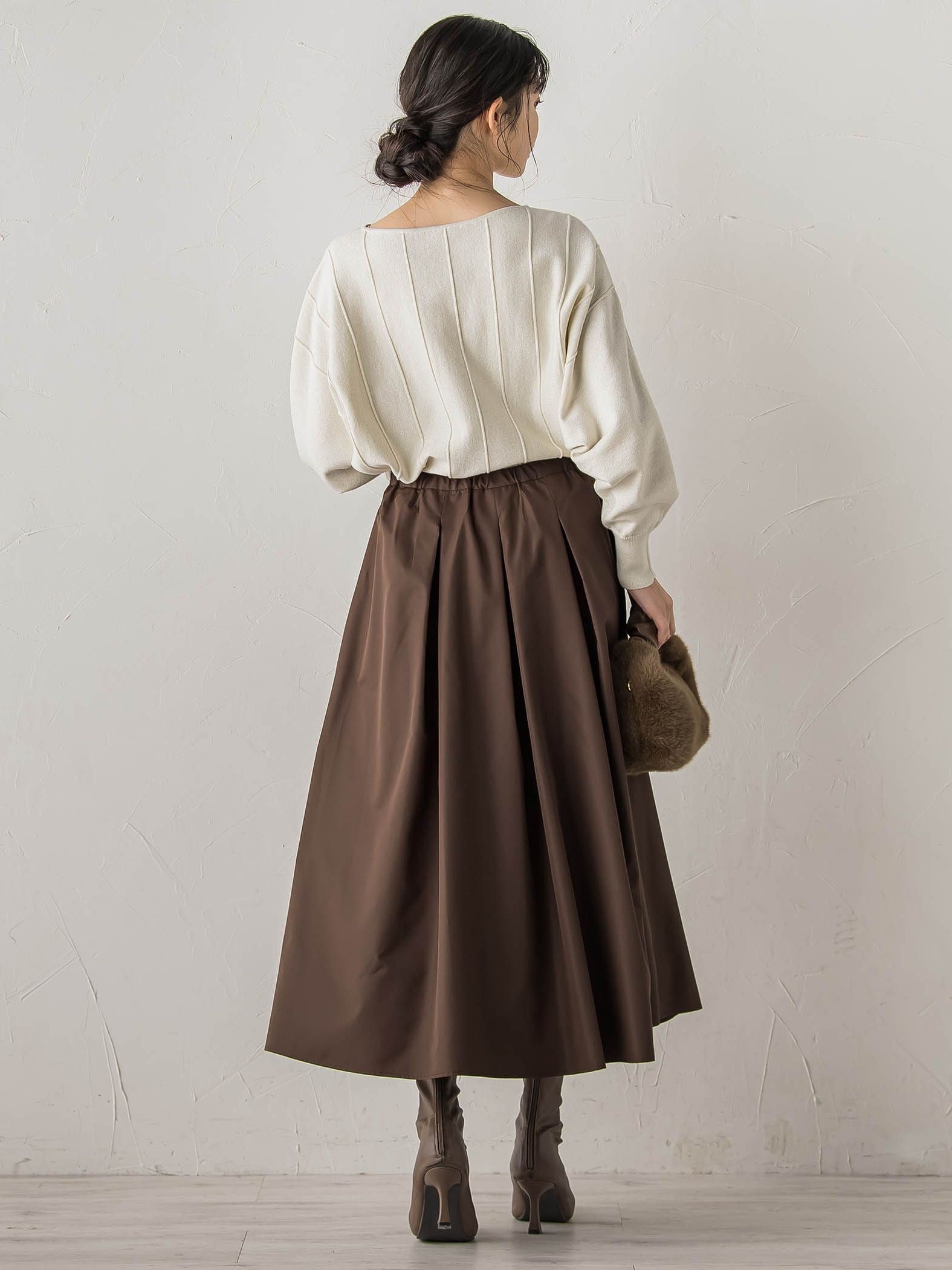 タフタタックスカート≪洗濯機で洗える≫