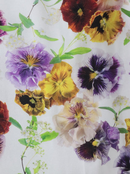 【KEITA KAWASAKI × Viaggio Bluコラボ】パンジープリントスカート