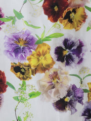 【KEITA KAWASAKI × Viaggio Bluコラボ】パンジープリントスカート