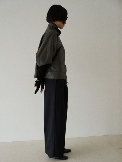 Gabardine tack trousers【日本製】≪手洗い可能≫