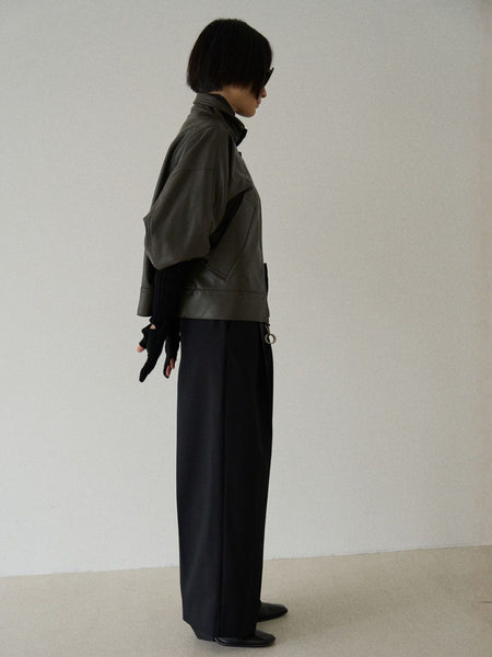 Gabardine tack trousers【日本製】≪手洗い可能≫