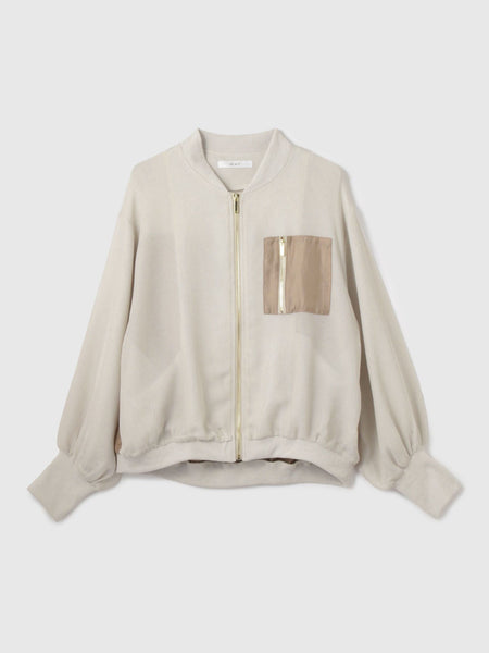 【大人の抜け感】メッシュブルゾン