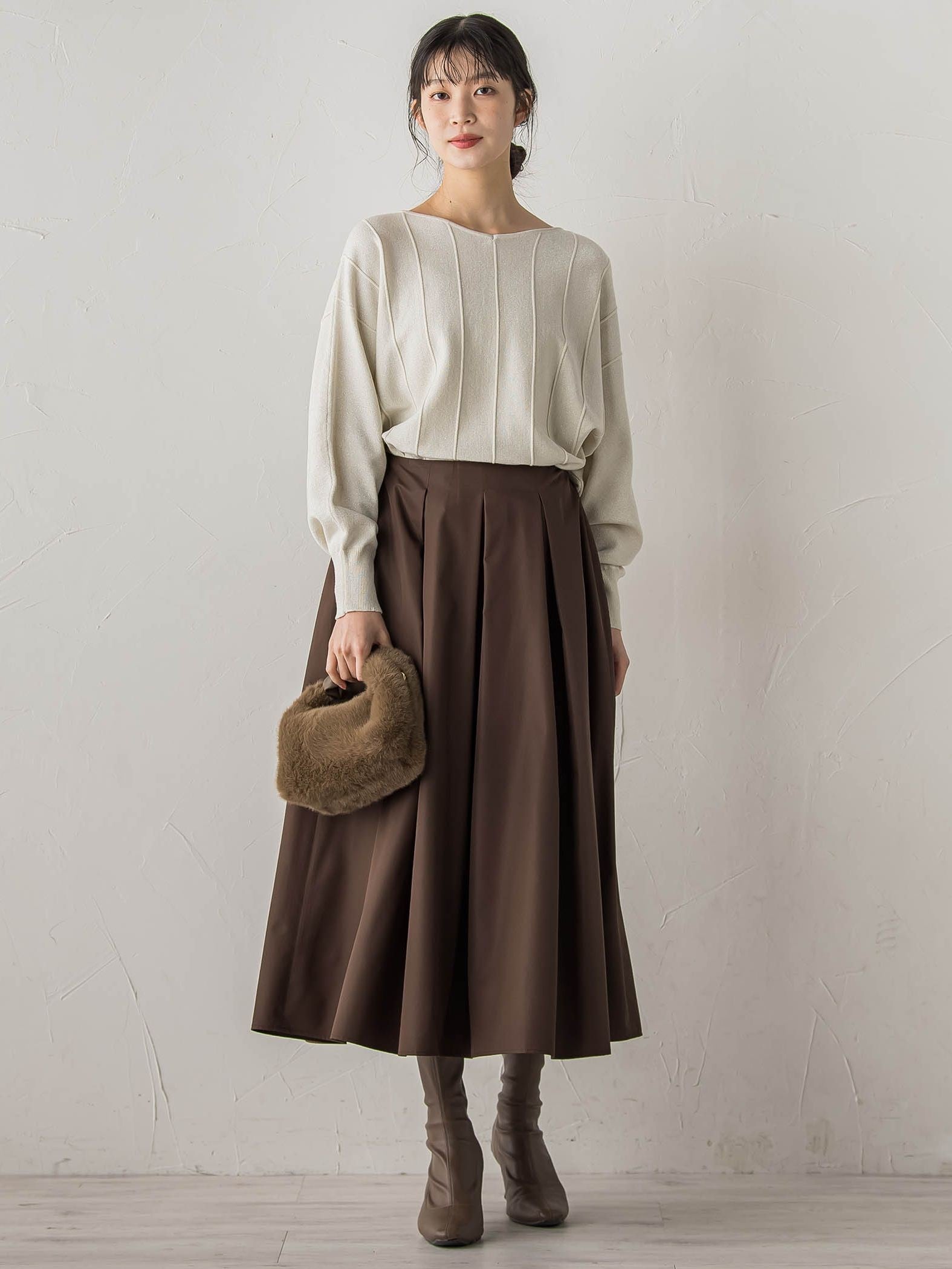 タフタタックスカート≪洗濯機で洗える≫