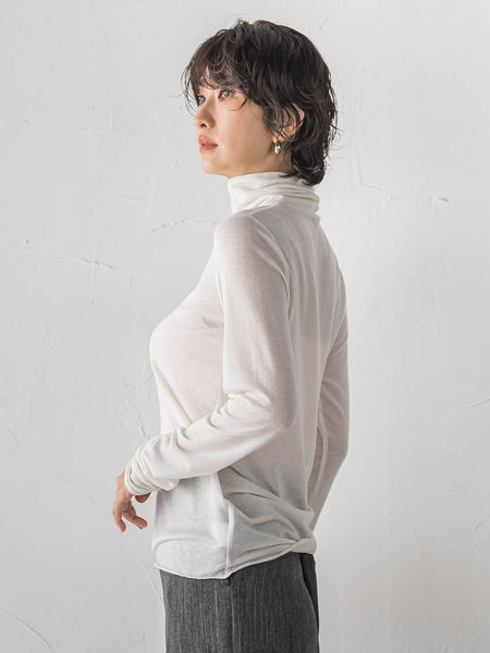【大きいサイズ/受注会限定】カシミヤシルクシアージャージカットソー