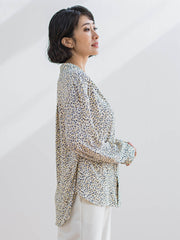 くずしドットブラウス