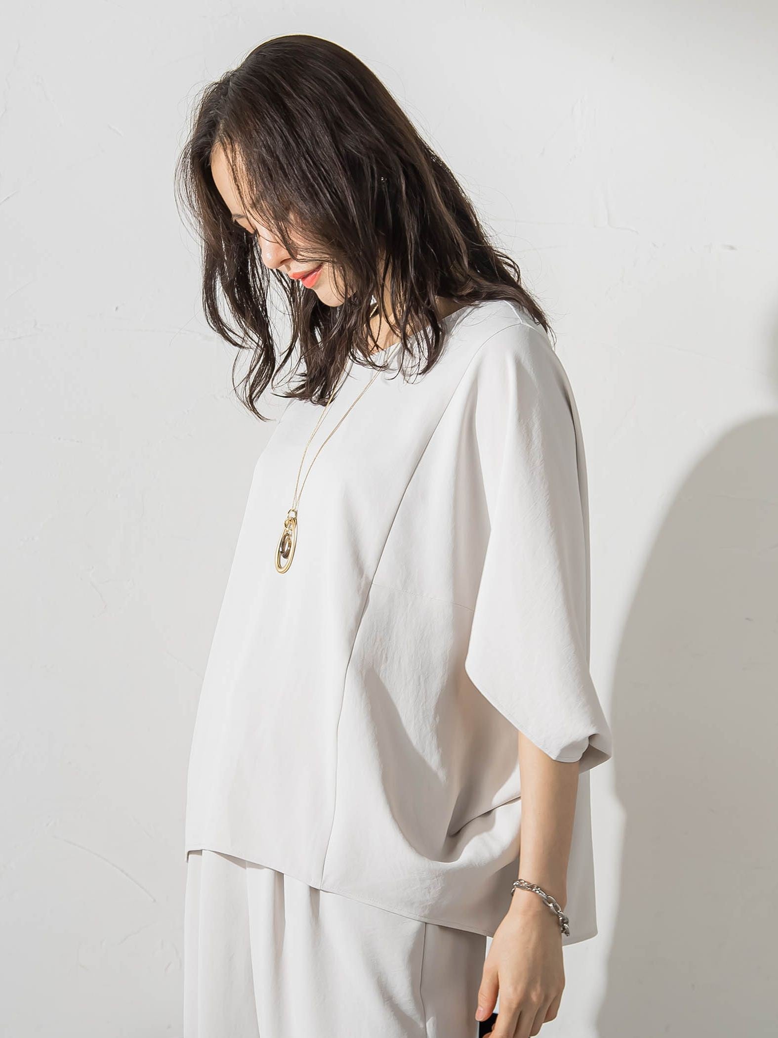 ≪シリーズ累計3万枚突破！/動画あり≫【ラクする美人服】ポンチョブラウス≪WEB限定カラーあり≫
