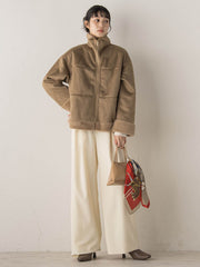 【WEB限定】フェイクムートンファーコート