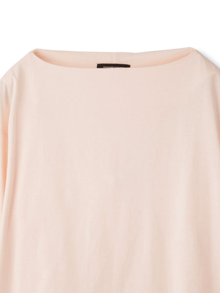 ハイゲージ天竺ボートネックプルオーバー