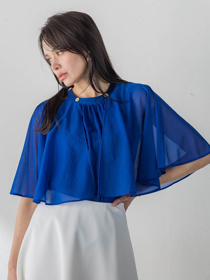 トリコットシフォンカットソー